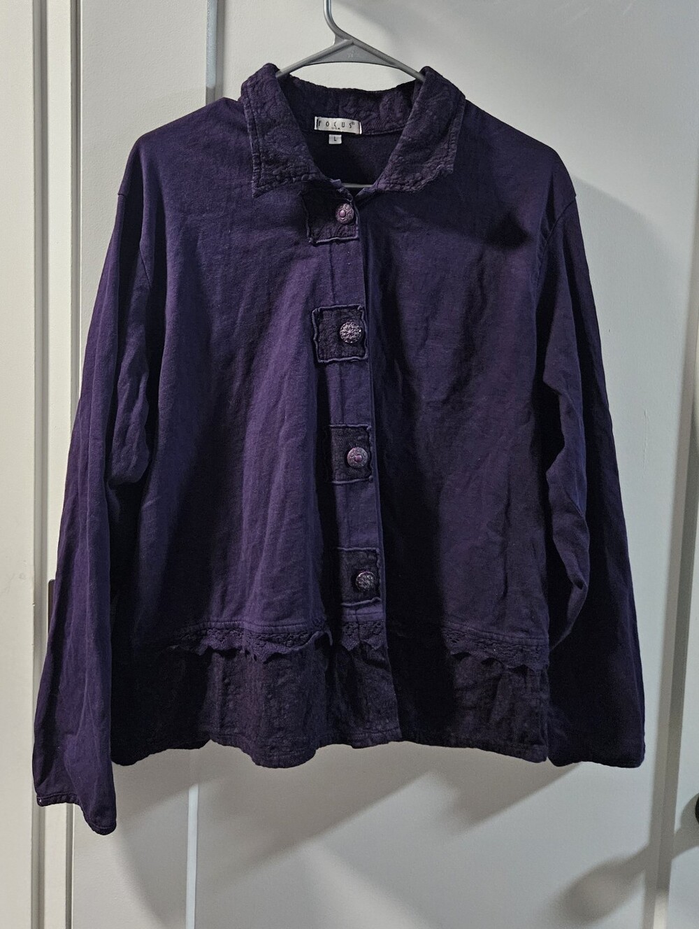 Vintage Boho Deep Purple Women's Jacket